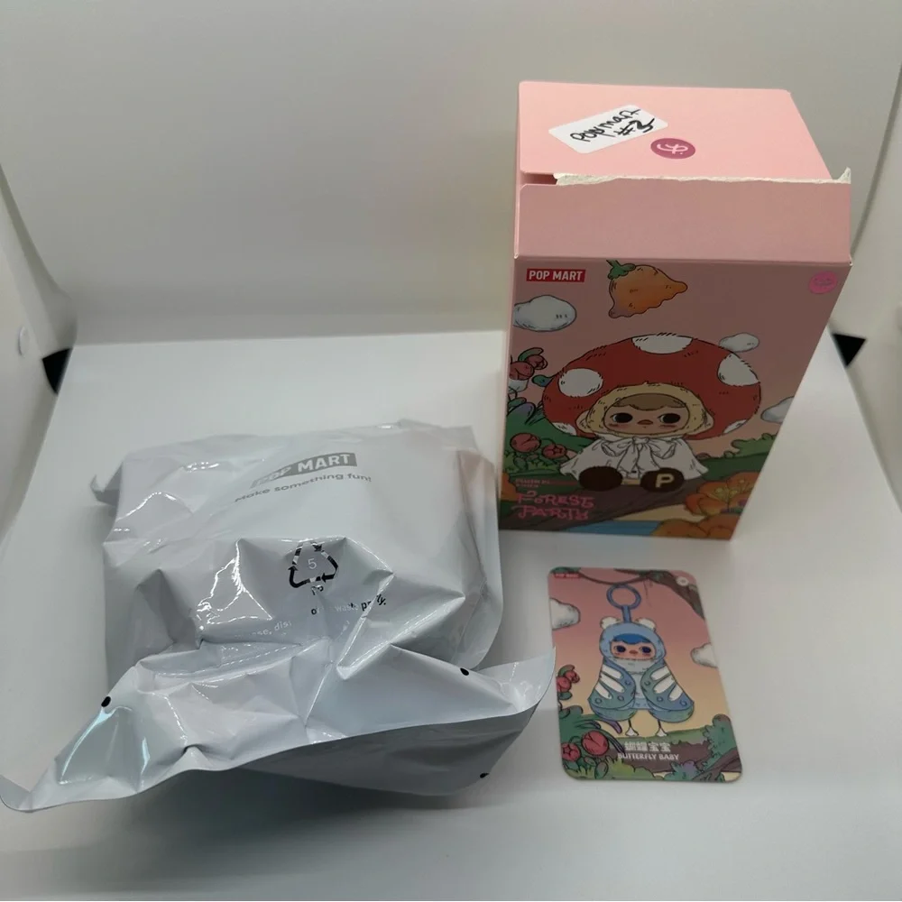NWT Pop Mart | Pucky Forest Party Series Plush Pendant Confirmed Butterfly Baby - Picture 3 of 6